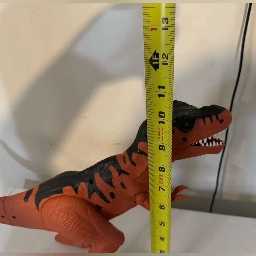 Dinosaur Action Figure Toy T-Rex Lights Up Sounds Roars Poseable Plastic 11